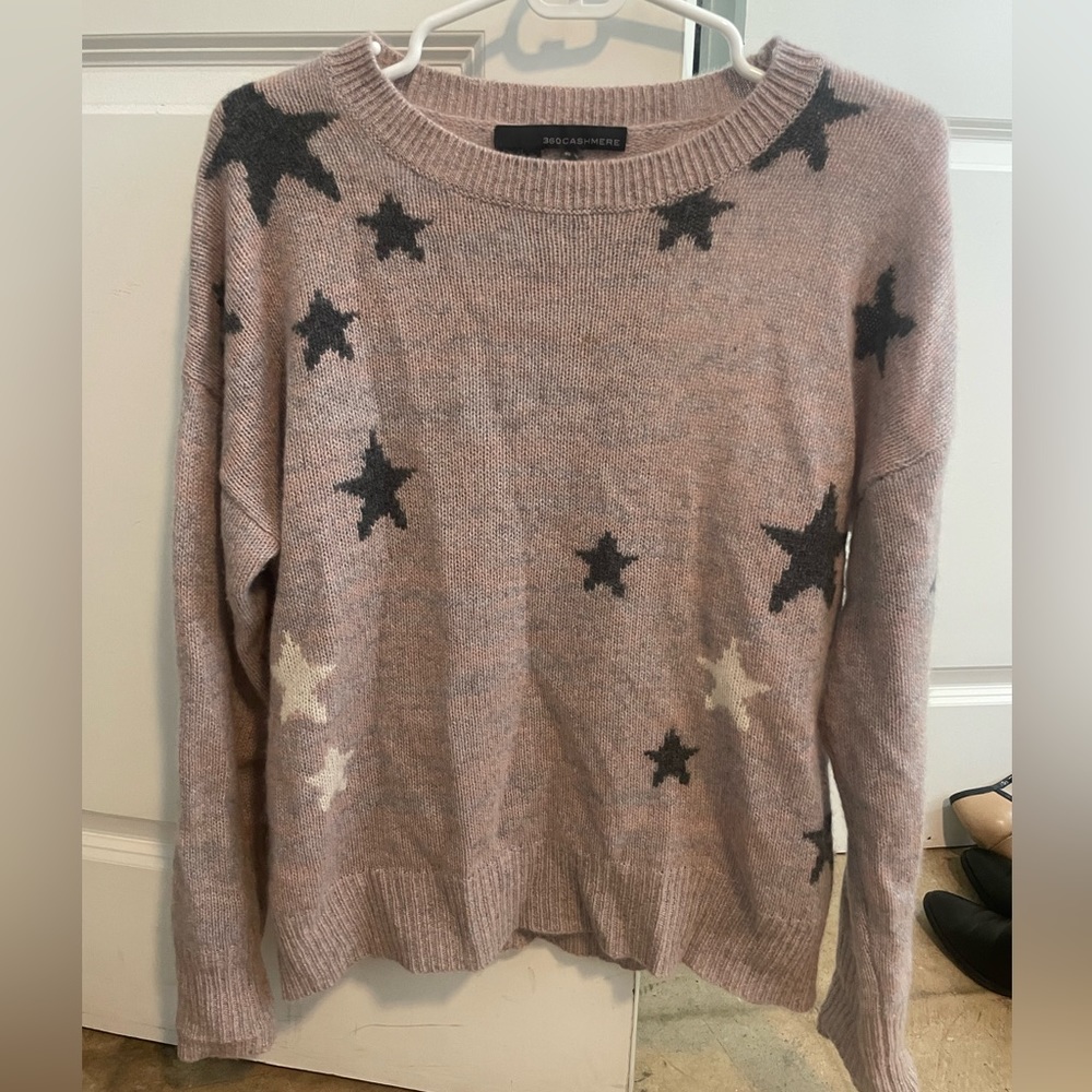 Coral/pink cashmere sweater